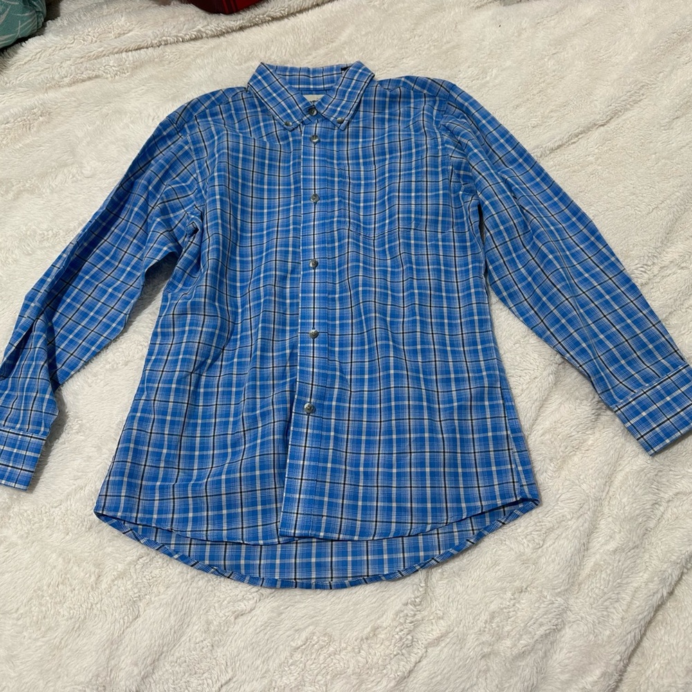Blue Plaid Boys Shirt